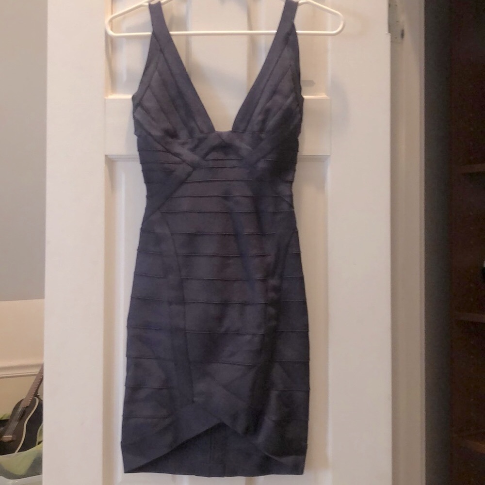 Herve Leger Bandage Dress - Navy